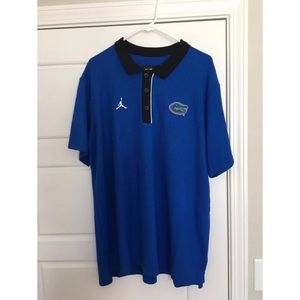 Used Jordan CQ6525-480 Florida Gators Coach Shirt Loose Fit Polo Men's Size L
